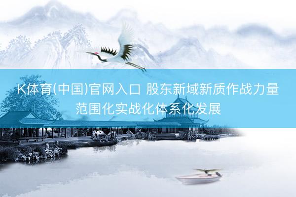 K体育(中国)官网入口 股东新域新质作战力量范围化实战化体系化发展