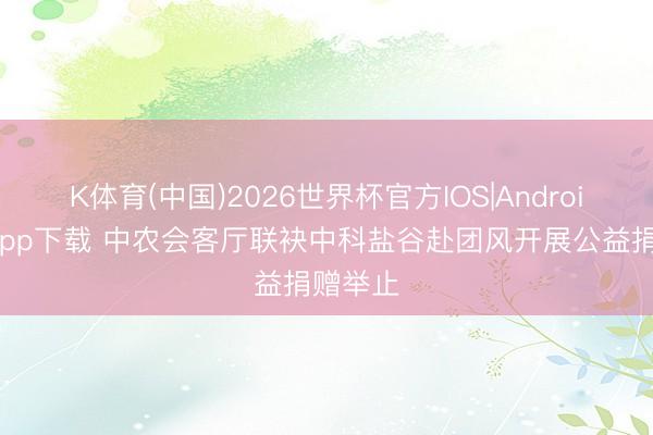 K体育(中国)2026世界杯官方IOS|Android手机app下载 中农会客厅联袂中科盐谷赴团风开展公益捐赠举止