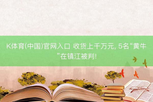 K体育(中国)官网入口 收货上千万元, 5名“黄牛”在镇江被判!