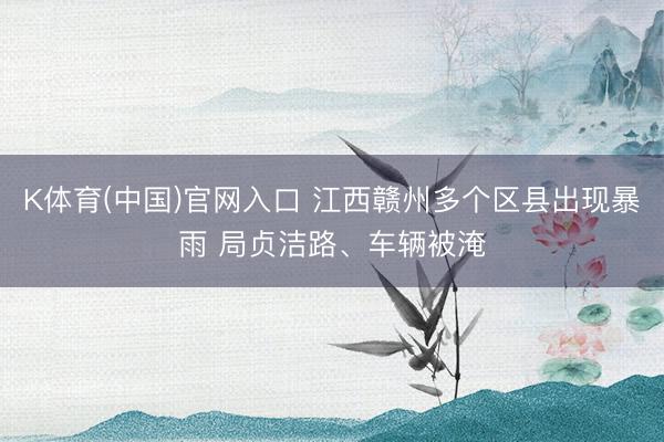 K体育(中国)官网入口 江西赣州多个区县出现暴雨 局贞洁路、车辆被淹