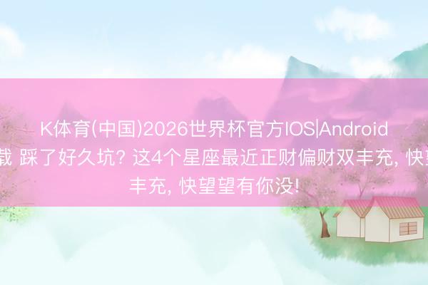 K体育(中国)2026世界杯官方IOS|Android手机app下载 踩了好久坑? 这4个星座最近正财偏财双丰充， 快望望有你没!